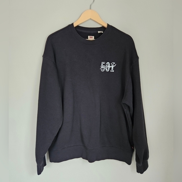 LEVI'S black and neon crewneck size Large  for men - Picture 2 of 7